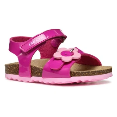 Image of Geox Chalki GIRL Baby shoes for kids, Size: 6K, Pink Synthetics