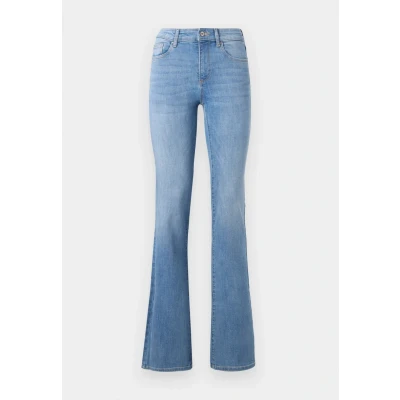 Image of ONLY Onlann MID Flared Jeans, Women&#039;s, Size: Sx32, Light blue denim