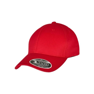 Image of Flexfit Curved Visor Snapback Cap, Men&#039;s, Size: One Size, Red