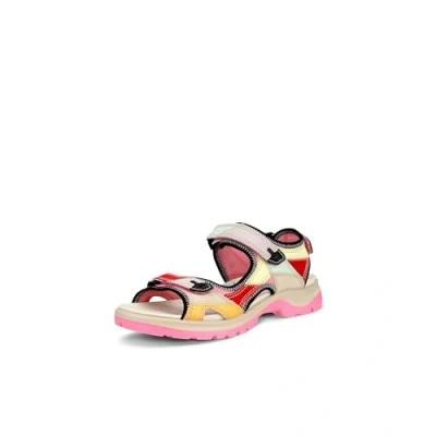 Image of ECCO Offroad Walking sandals Multicolor bubblegum (82221352412), Women&#039;s, Size: 4 4.5, (822213 52412) Leather and textile