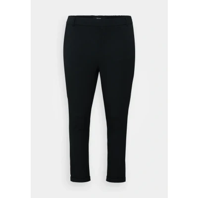Image of Vero Moda Curve Vmmaya Loose Solid PANT Trousers, Women&#039;s, Size: 26x32, Black