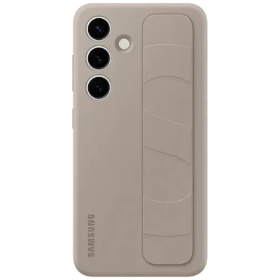 Image of Samsung Standing Silicone Back Cover Beige Galaxy S24