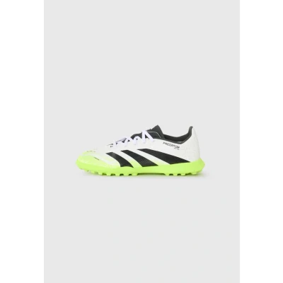 Image of adidas Performance Predator League Unisex Astro turf trainers for kids, Size: 10K, White/core black/lucid lemon shoes