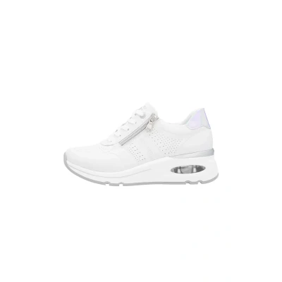 Image of Remonte D2H01 Womens Low Top Loose Fit Trainers, White Kombi 80, 41 EU Larga