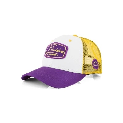 Image of Blackskies Razor Baseball Cap, Men&#039;s, Size: One Size, White yellow purple