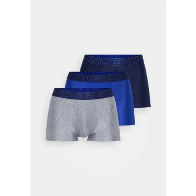 Image of Under Armour Underwear Performance TECH 3 PACK Pants, Men&#039;s, Size: XL, Royal/steel heather/midnight navy