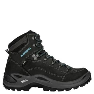 Image of LOWA Boots Men&#039;s Renegade GTX Mid Hiking Boots, Asphalt Turquoise, 7.5 UK