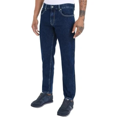 Image of Calvin Klein Jeans Straight leg jeans, Men&#039;s, Size: 31x34, Denim dark