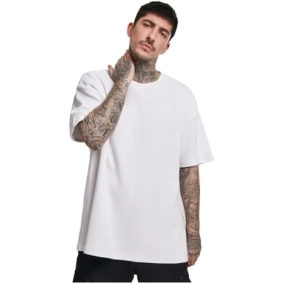 Image of Urban Classics Basic Tshirt, Men&#039;s, Size: XL, White