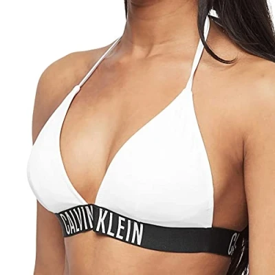 Image of Calvin Klein Women&#039;s Triangle Bras, White (Pvh Classic White), M