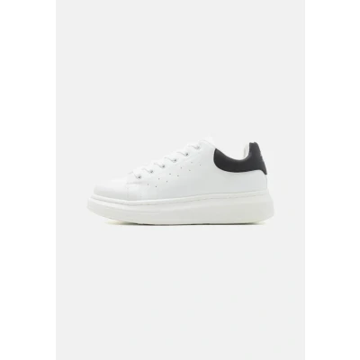 Image of JACK &amp; JONES Men&#039;s Jfwbolton PU Trainers Styd Sn, White, 8 UK