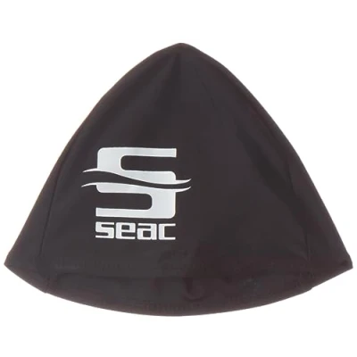 Image of SEAC Unisex&#039;s Lycra Fabric Cap For Swimming In the Pool, Ideal Men and Women, White, Standard