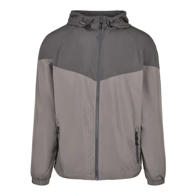 Image of Urban Classics TONE TECH Windbreaker, Men&#039;s, Size: Large, Grey