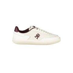 Image of Tommy Hilfiger Heritage Trainers, Women&#039;s, Size: 5, White/burgundy Leather