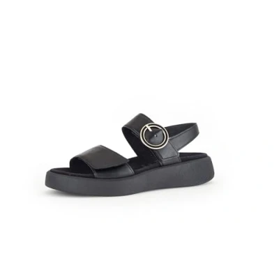 Image of Gabor Comfort Platform sandals, Women&#039;s, Size: 3.5, Schwarz Leather