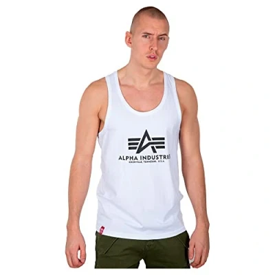 Image of Alpha Industries Basic TANK Top, Men&#039;s, Size: Medium, White