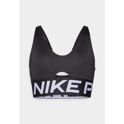 Image of Nike Performance INDY Plunge BRA BOLD Medium support sports bra, Women&#039;s, Size: Small, Black/white
