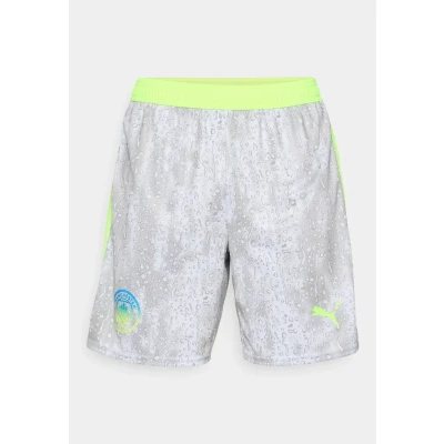 Image of Puma MCFC Shorts Replica Blocking Club wear, Men&#039;s, Size: Small, Cool weather/pro green