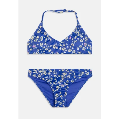 Image of Roxy Shadow Floral Brasic Bikini for kids, Size: 16y, Blue