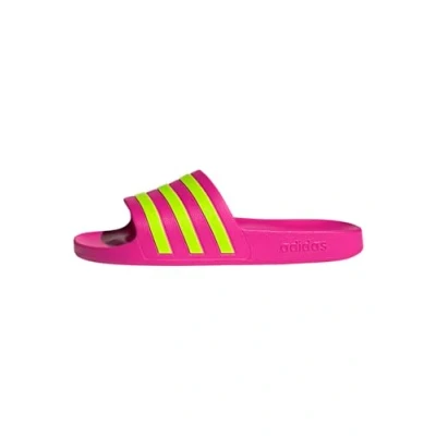 Image of adidas Performance Adilette AQUA Pool slides, Women&#039;s, Size: 4, shock pink solar slime shoes