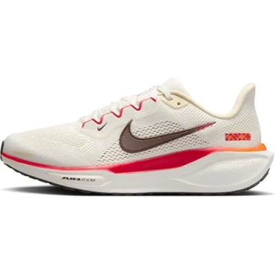 Image of Nike Performance AIR ZOOM Pegasus 41 Road running shoes, Women&#039;s, Size: 4, Sail/ironstone/picante red/safety orange/metallic gold Textile/synthetics