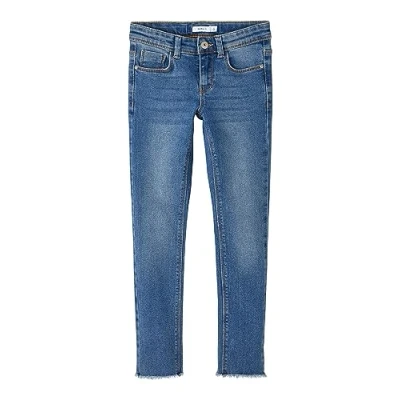 Image of Name it Nkfpolly Jeans Skinny Fit for kids, Size: 8y, Medium blue denim