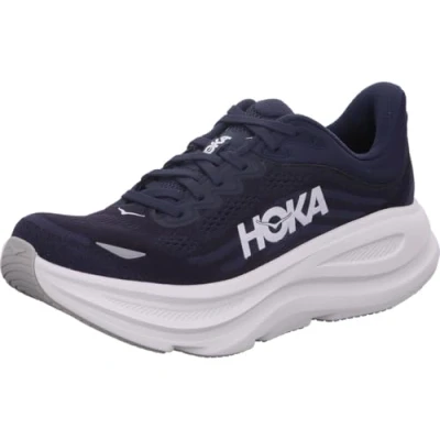 Image of HOKA Bondi 9 Road running shoes, Men&#039;s, Size: 11.5, Varsity navy/white Textile/synthetics