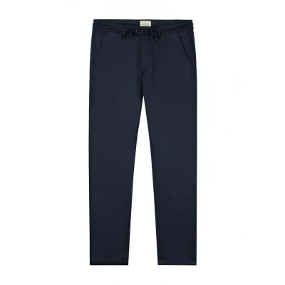 Image of Dstrezzed Men&#039;s Lancaster Twill Knit Tapered Jogger Pants, Dark Navy, 29W / 32L