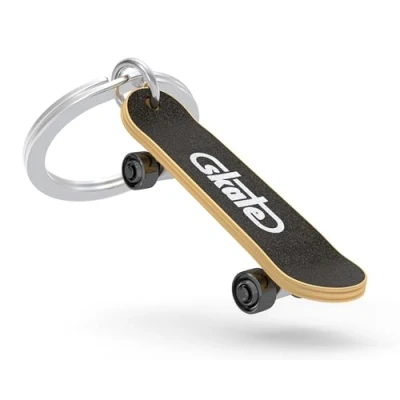 Image of O meta[l]morphose METALMORPHOSE Skateboard Keyring Miniature Passion Sport Gift for Men and Women, Grey, One Size, Size