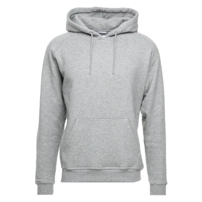 Image of Urban Classics Blank Hoody Hoodie, Men&#039;s, Size: 4XL, Grey