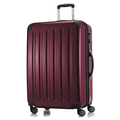 Image of HAUPTSTADTKOFFER Alex Hardshell Travel suitcases, Trolley, Rigid Luggage, Set, TSA, 4 Double Wheels, Burgundy, 75 cm, Suitcase