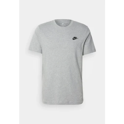 Image of Nike Sportswear CLUB TEE Basic Tshirt, Men&#039;s, Size: Small, Dark grey heather/black