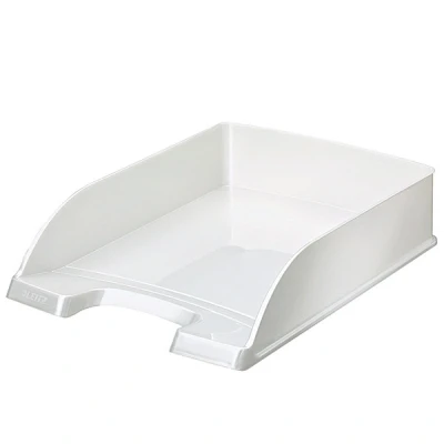 Image of Leitz Wow Series 52263001 Letter Tray A4 White Pack of 5
