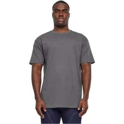 Image of Urban Classics Heavy Basic Tshirt, Men&#039;s, Size: Small, Darkshadow
