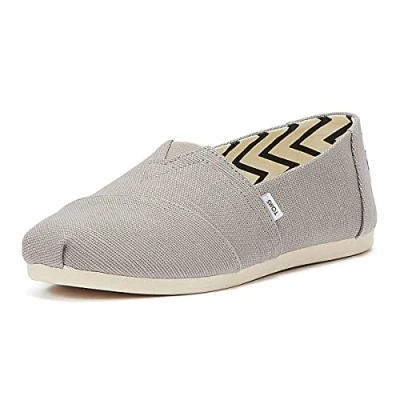 Image of TOMS Women&#039;s Alpargata Heritage Canvas Loafer Flat, Morning Dove, 10 UK