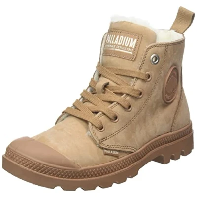 Image of Palladium Pampa Winter boots, Women&#039;s, Size: 8, Light brown Nubuck