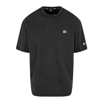 Image of Starter Essential TEE Basic Tshirt, Men&#039;s, Size: Medium, Black acid washed