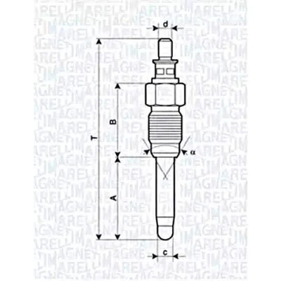 Image of Glow Plug MAGNETI MARELLI 062900059304
