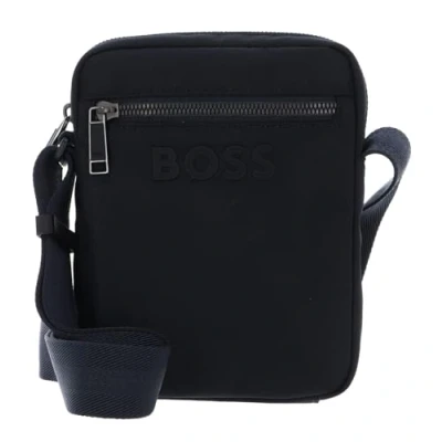 Image of BOSS Catch ZIP Across body bag, Men&#039;s, Size: One Size, Dark blue