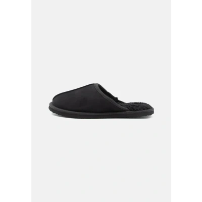 Image of Jack &amp; Jones Jfwdudely Slippers, Men&#039;s, Size: 8, Anthracite Textile