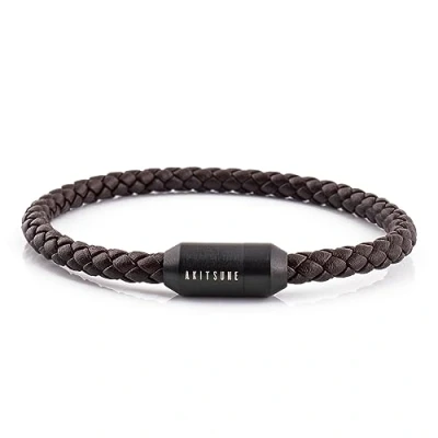 Image of Akitsune Silva Bracelet, Men&#039;s, Size: 7,48&#039;&#039;, Black brown
