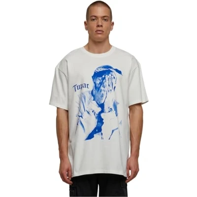 Image of Upscale by Mister Tee 2PAC ME Against THE World Print Tshirt, Men&#039;s, Size: Large, Ready for dye
