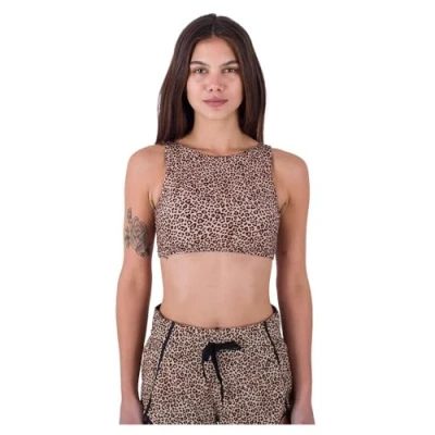 Image of Hurley Women&#039;s Max Leopard High Neck 2 Way Top Bikini