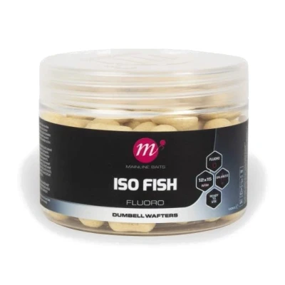 Image of Mainline ISO Fish Fluoro Dumbell Wafters White 12x15mm