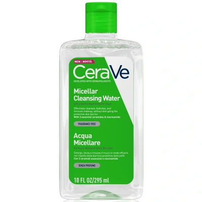 Image of CeraVe Micellar Cleanser and Maybelline Sky High Mascara Duo for Normal Skin