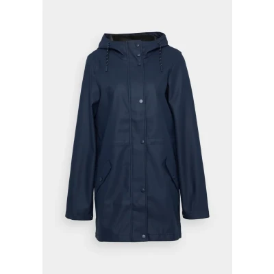 Image of Vero Moda Tall Vmmalou Coated Jacket Waterproof jacket, Women&#039;s, Size: XS, Navy blazer