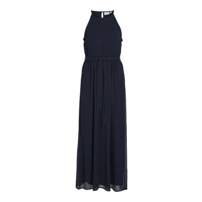 Image of VILA Vifalia Belted Maxi dress, Women&#039;s, Size: 6, Navy blazer