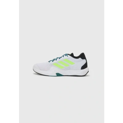 Image of adidas Performance Amplimove Training shoe, Men&#039;s, Size: 13.5, White/lucid lemon/shock pink shoes