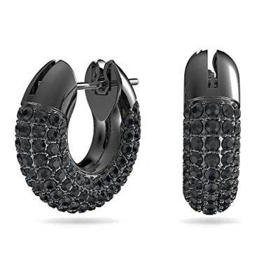 Image of Swarovski Dextera PAVÉ Earrings, Women&#039;s, Size: One Size, Black