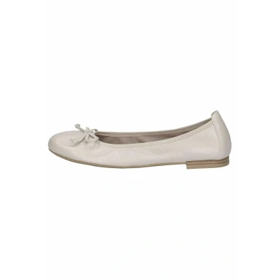Image of CAPRICE Damen Ballerinas aus Leder mit Schleife, Cremefarben (Pearl Perl Dee), 37 EU